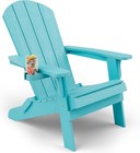 Outside Lawn Chair Foldable Adirondack Garden Folding Chairs W/Cup Holder Chair