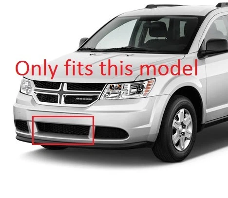 Parachoques delantero Dodge Journey 2009-2019 negro parrilla inferior NUEVO Foto 4 de 4