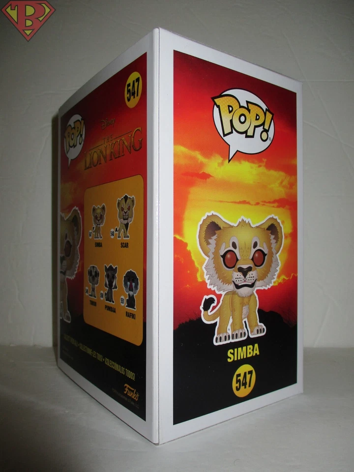 Figura Vinilo SIMBA Disney El Rey León Pop 4" #547 Funko Como Nueva 2019 Foto 3 de 4