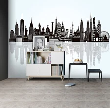 3D World Building J013 Wallpaper Mural Wall Print Wall Wallpaper Murals Honey