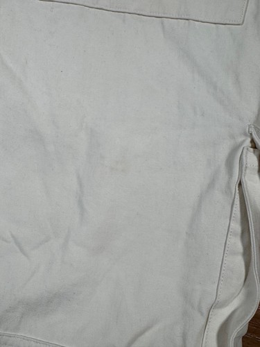 Pantaloni cargo Golf Wang panna bianco sporco cotone pesante twill gamba larga 34x30 - Foto 9 di 13