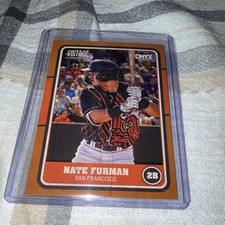 Onyx Vintage Extended 2025 Nate Furman San Francisco Giants Autographs SN /99