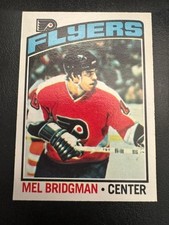 1976-77 Topps Hockey Card Mel Bridgman Card #26 EX Shape