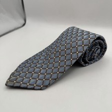 Ermenegildo Zegna Geometric 100 Silk Tie Italy -58  L X 3.5  W