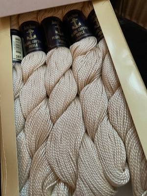 ANCHOR MEZ, Perlé STÄRKE 3 Perlgarn, Hardanger 5x50g in diversen Farben