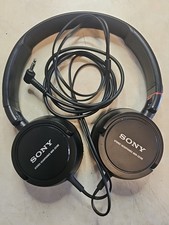 Sony Mdr-zx100 ZX Series Studio Stereo Headphones Black Wired 3.5mm Jack Tested