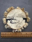 JUDY PELOWOOK SIGNED AHGUPUK ALASKAN ART INUIT POLAR BEAR DRAWING LEATHER FUR