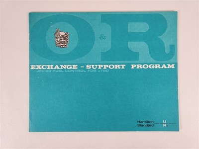 O&R Exchange - Support Program JFC 60 Fuel Control For JTSD ~ Hamilton Standard