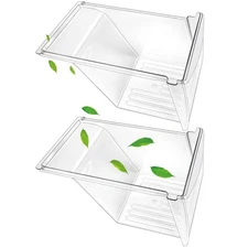 Crisper Drawer Compatible with Frigidaire Refrigerator 240337103 ( 2 Pack )
