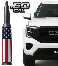 50 Cal Badass Bullet Antenna Fits Chevy Silverado 1500 2500 Gmc Sierra
