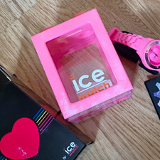 Ice-Watch ICE-LOVE Women?s Pink Quartz Analogue Silicone Strap Watch w/Box