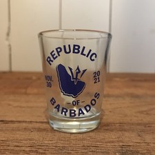 Liquor Shot Glass ~ BARBADOS: West Indies Island Country in the Caribbean 2021