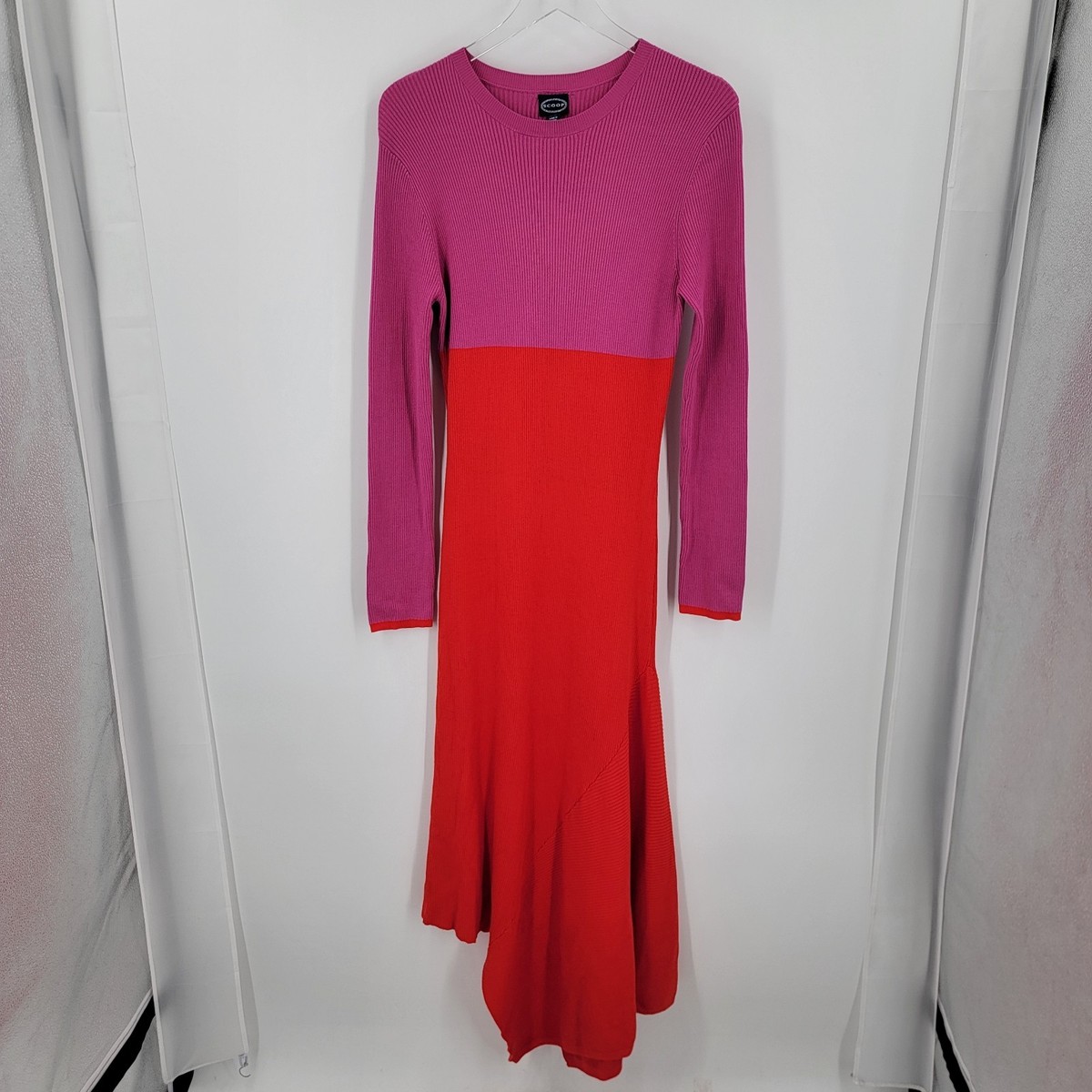 Scoop Asymmetrical Dress Womens XL 16-18 Ribbed Colorblock Fitted Stretch | eBay Scoop Asymmetrical Dress Womens XL 16-18 Ribbed Colorblock Fitted Stretch | eBay