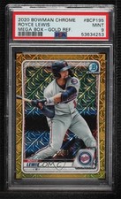 2020 Bowman Chrome Mega Box Gold Mojo Refractor /50 Royce Lewis PSA 9 MINT 0it8
