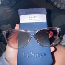 Le Specs Clear Frame Sunglasses