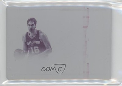 2022-23 Panini Flawless Patch Printing Plate Magenta 1/1 Pau Gasol Auto HOF 2oh