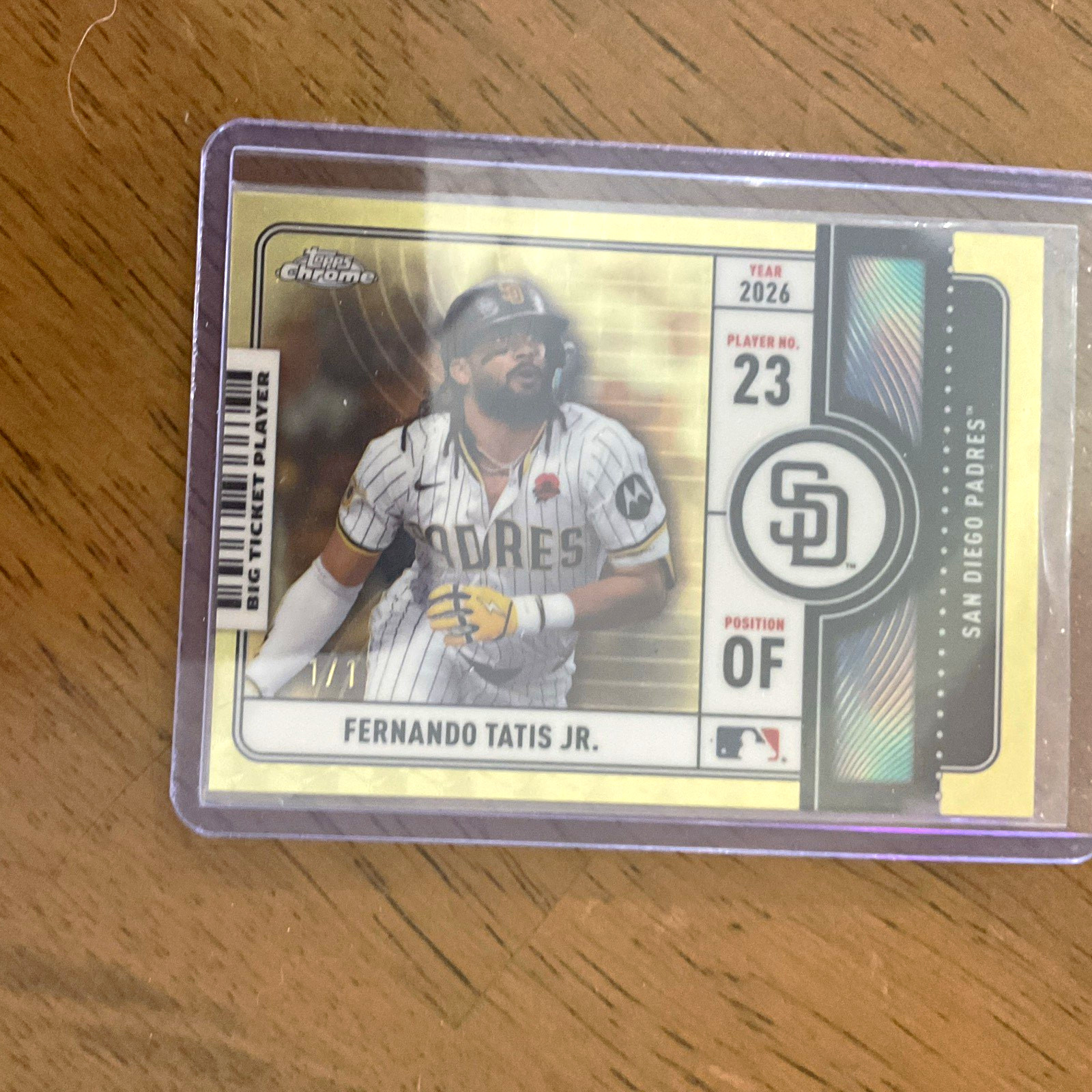 2026 Topps Chrome Big Ticket Players Fernando Tatís Jr. Superfractor 1/1
