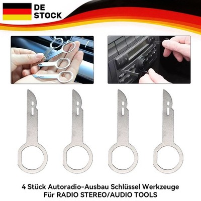 4PCS CD Car Radio Removal Tools Key Panel Release Keys Extraction Remover Tool
