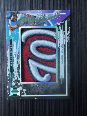 JAMES WOOD 2025 IMPECCABLE JUMBO PATCHES HATS #IJP-JW 2/6 NATIONALS PANINI