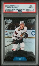 Upper Deck Black Diamond Retros Rookie Connor Bedard #BD-44 PSA 10 Blackhawks