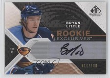 2007 SP Game Used Edition Rookie Exclusives 14/100 Bryan Little #RE-BL Auto 0f8