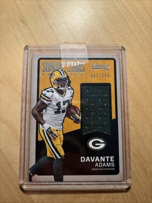 2016 Panini Classics - Sunday Stars Swatches Davante Adams #12 /199 (MEM)