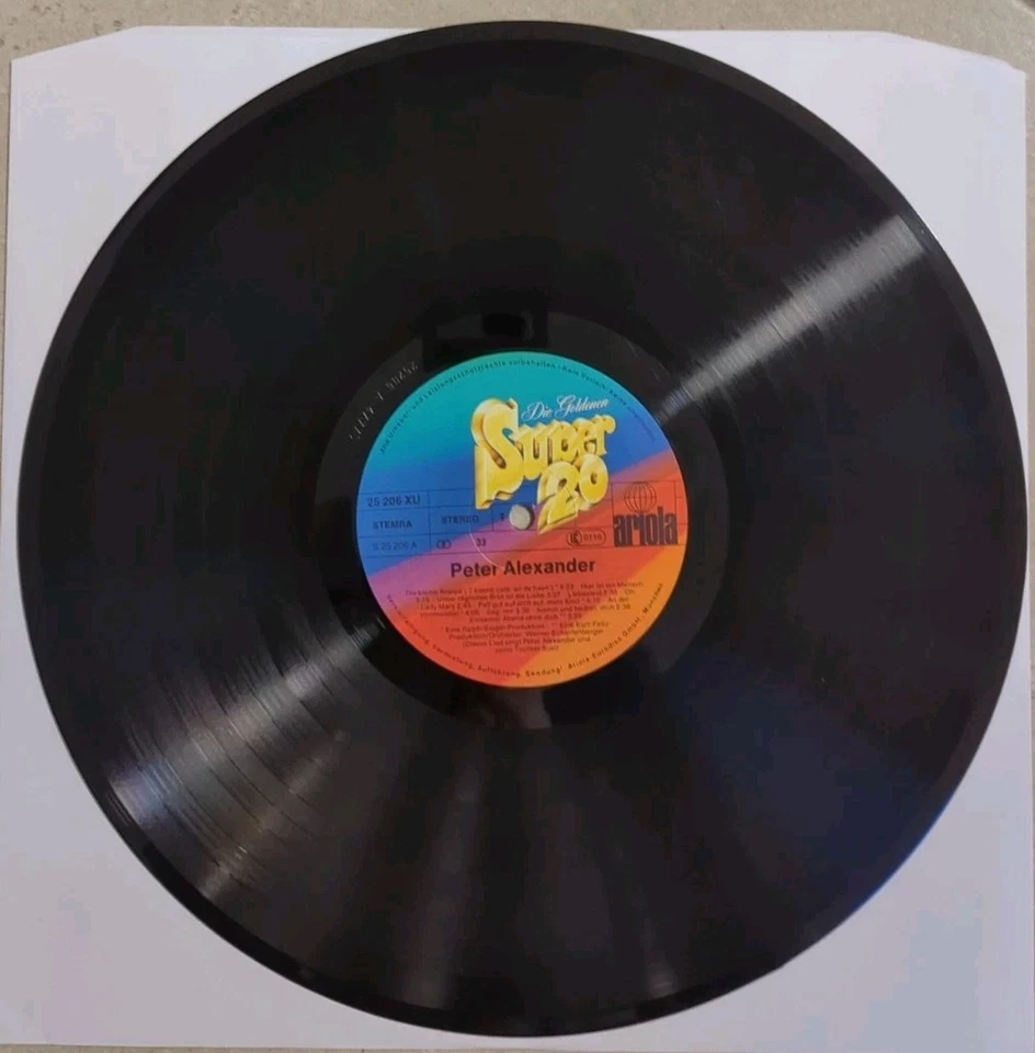 Peter Alexander: Die Goldenen Super 20 (Vinyl LP) Pop Schlager Der letzte Walzer - Bild 3 von 4