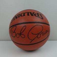 Bob Cousy Signed Basketball NBA Spalding Official Celtics Legend