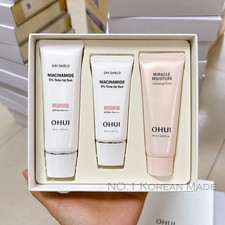 OHUI Day Shield Niacinamide 5 Tone Up Sun Special Set 50ml 30ml Cleansing Foam