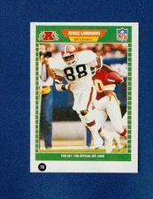 REGGIE LANGHORNE 1991 Workman Mini NFL Pro Set Book Insert Card #78 Browns READ!