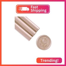 UNIQOOO Metallic Champagne Rose Glue Gun Sealing Wax Sticks for Wax Stamp, Weddi