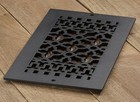 Reggio Registers 814-NH Scroll Series 6" x 12" Floor Grille - Cast Iron