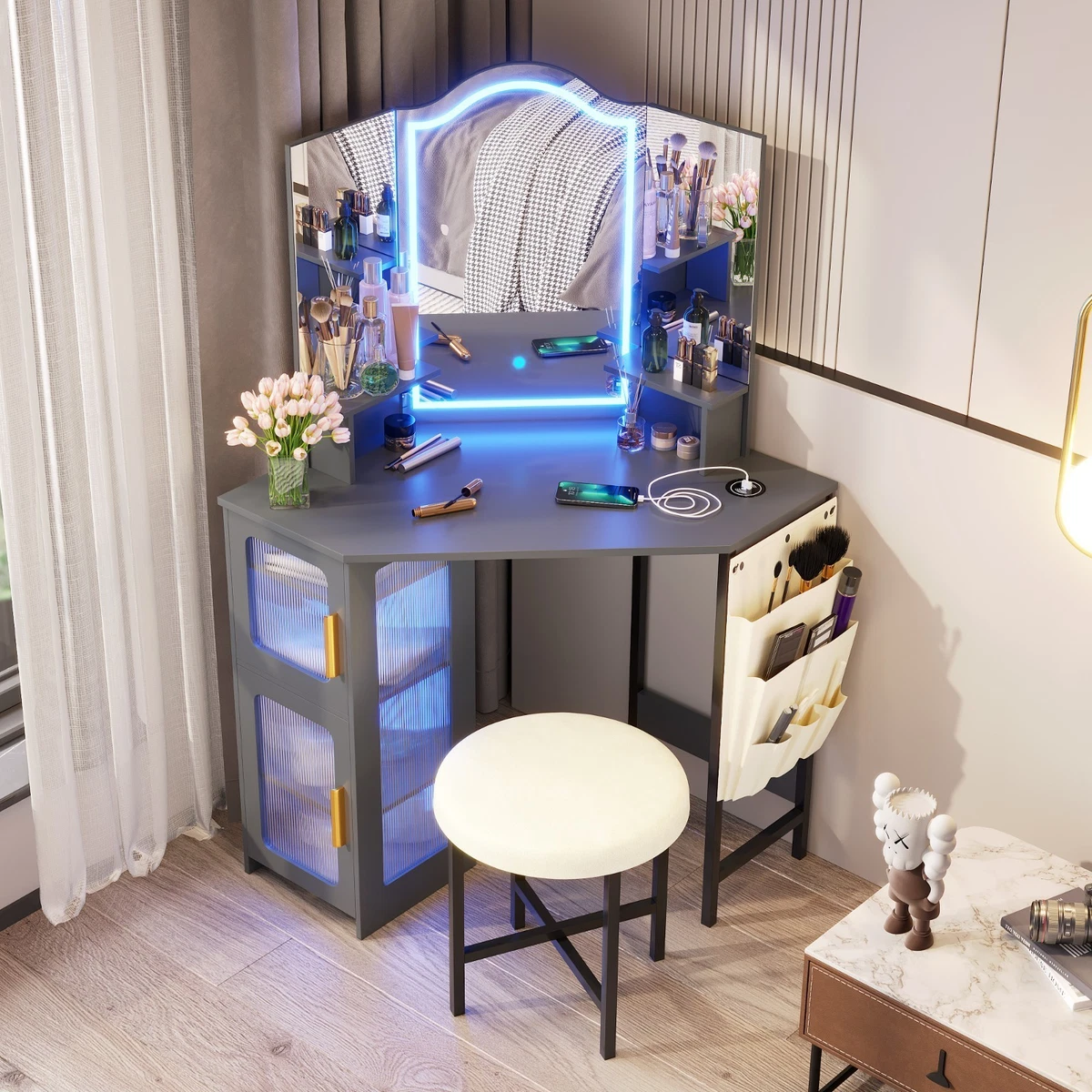 Gray Vanities and Makeup Tables for sale - eBay