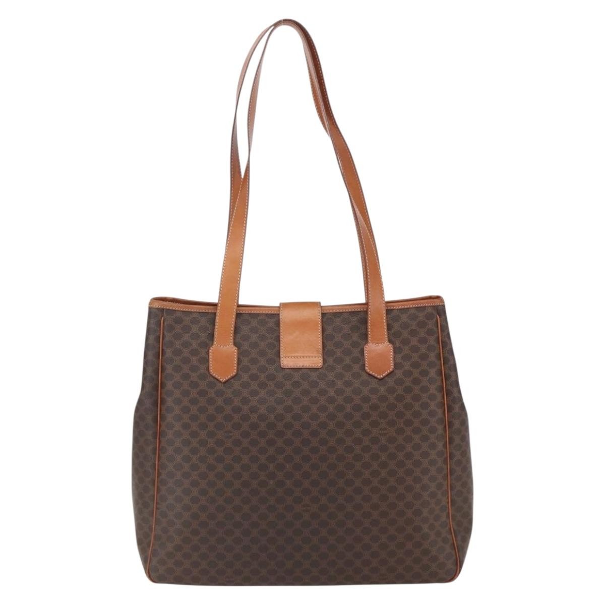 【美品】mame pvc bag / brown CELINE Macadam Canvas Triomphe Tote Bag PVC Leather Brown Gold