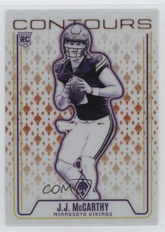 2024 Panini Phoenix Contours Orange JJ McCarthy #CON-JMY Rookie RC 1oa8