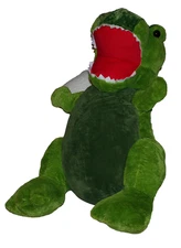 Vintage HugFun Dinosaur Dino Green T-Rex Tyrannosaurus Rex 30” Plush Hug Fun