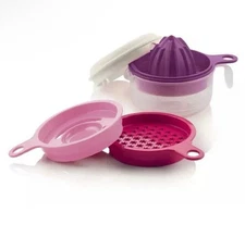 New Tupperware Ez Cooks Maid All in One Juicer Zester, Egg Separator Measure *B