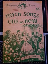 Irish Songs Old And New. McGlennons Cromlech Series. Pamphlet Song Lyrics 1930s