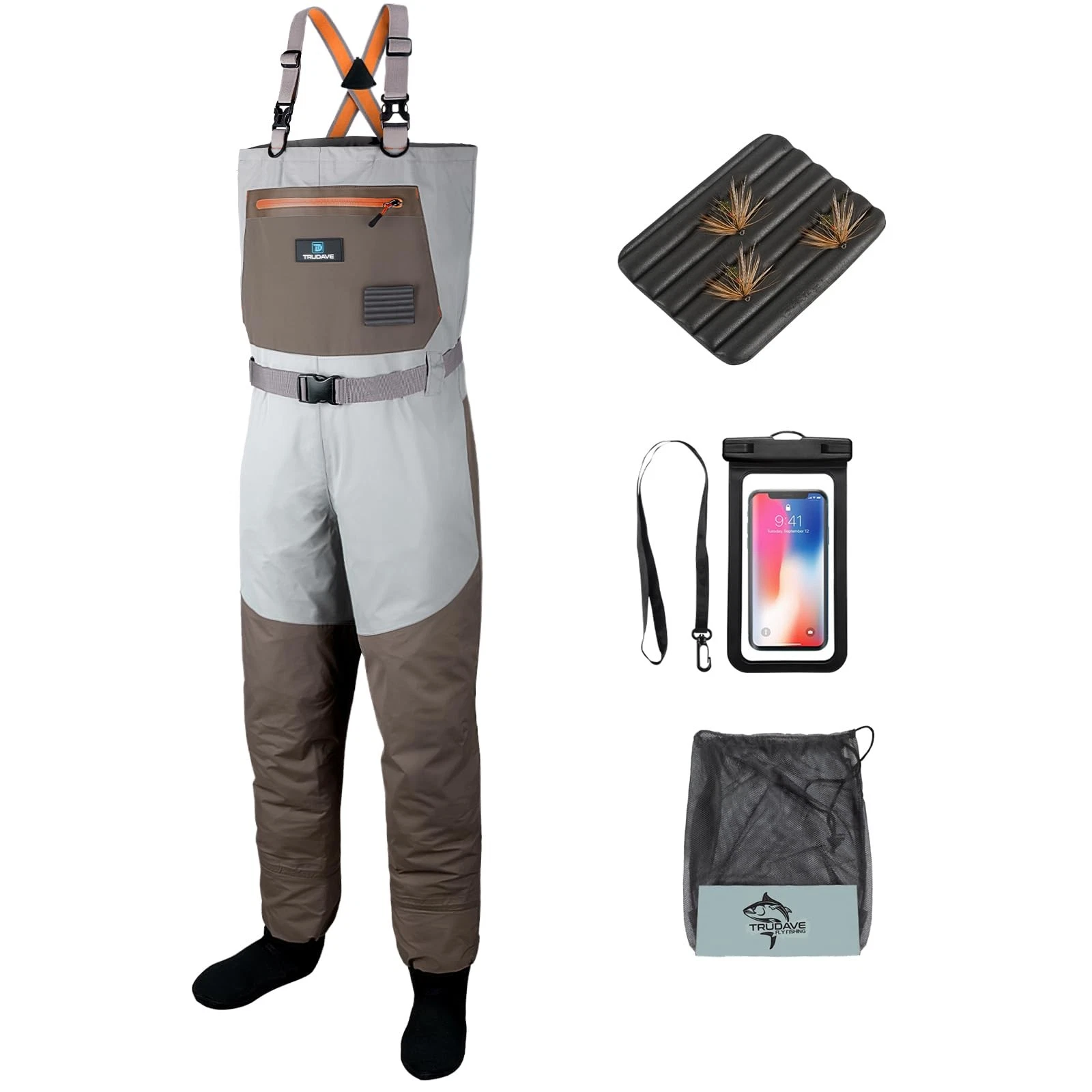 Trudave Fishing Waders, Waterproof Chest Waders for Men & Women, Lightweight ...