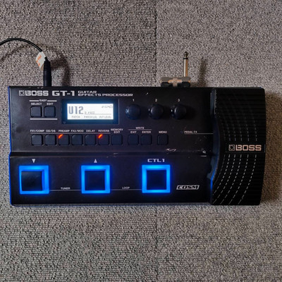 BOSS GT-1 Guitar Multi Effects Processor Pedal Multi Effecter Used AC Adapter