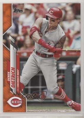 2020 Topps Wal-Mart Orange Border /99 Derek Dietrich #209 n1u