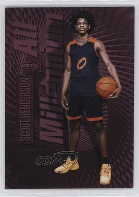 2023 Skybox Metal Universe Champions 47/75 Scoot Henderson #123 Rookie RC 0il7