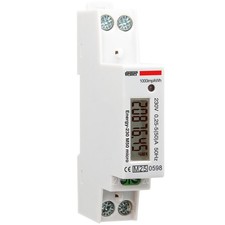 CONTATORE ENERGIA ELETTRICA MONOFASE MID CORRENTE 50A GUIDA DIN VEMER VE798900