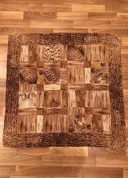 Women Escada Scarf Brown Silk One size