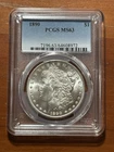 1890 Morgan Silver Dollar PCGS MS63 PHILADELPHIA MINT