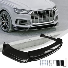 Spoilerschwert Frontspoiler Spoilerlippe Spoiler Schwarz glänzend für Audi A5 8T