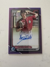 2024 Bowman Chrome Adam Serwinowski 1st Auto Purple Refractor  /250 Reds DODGERS