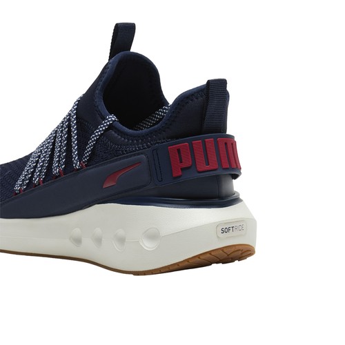 PUMA Softride Carson Fresh Knit Lace Up  Mens Blue Sneakers Casual Shoes 3125770 - Afbeelding 7 van 8