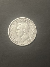 1947 Canadian Dime King George VI Circulated Coin 80% Silver