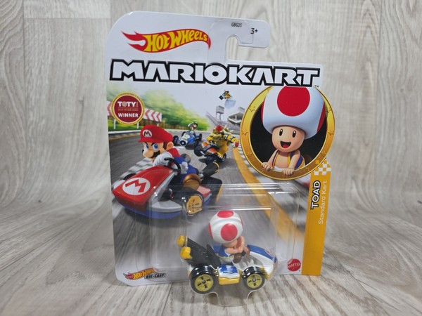 Hot Wheels Mario Kart - Toad Standard Kart NEU & OVP Top Zustand-image